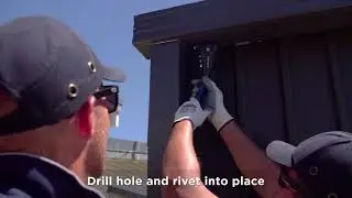 Absco Sheds - Fortress Shed Downpipe Installation