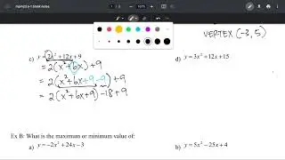 Mpm2d 6-1 Completing the Square