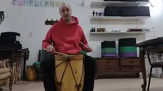 chacarera en bombo , secuencia para practicar .base y variaciones sencillas. tumta percusión.