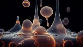 Golden Lava Lamp Bubbles & Dripping Drops &rarr; Hypnotic Flow for Sleep | 8 Hours Deep Relaxation