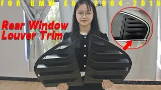 HS Car Modification| Rear Side Window Louver Cover For BMW 5 Series E60 2004-2010 Reivew