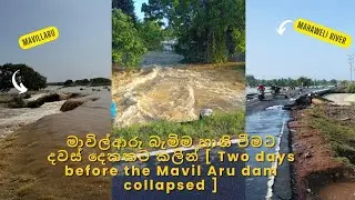 මාවිල්ආරු බැමිම හානි වීමට දවස් දෙකකට කලින් [ before the Mavil Aru dam collapsed ]  📹⛈️🌪🌊 #viralvideo