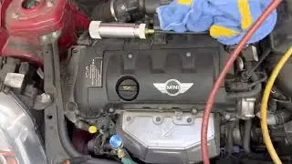 Refrigerant leak on this 2011 mini Cooper just Will not￼ let me pinpoint it.  Several attempts￼