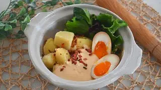 How to make DIY POTATO SALAD | Japanese-style Potato salad with Ramen Egg