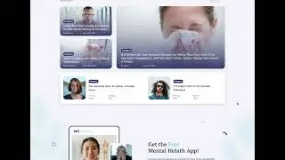 Mental Health Doctor Website UI Design | Clean & Modern UX for Therapy Services (2021)