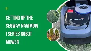 Setting up the Navimow i Series Mower on the lawn