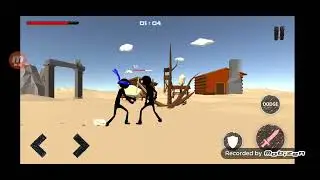 Stickman ninja warrior 3d ninja blue sword ไทย