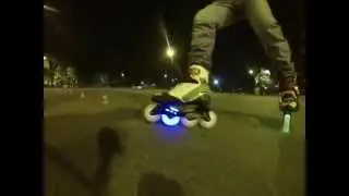 LED wheels 80mm - Urbanroller: paseo nocturno