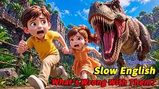 Why Were Henry and Lily Running from a T-Rex?! 😱🦖 | Slow English Listening Story (A2 Level)