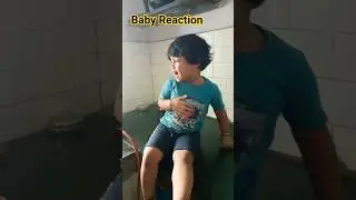 Baby Reaction on pressure cooker whistle sound😂 #rakshu #pressurecooker #sound #fear #trending