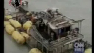 CNN Report on KDT savlvaging land craft in Subiya , North Kuwait 1996