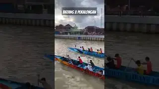 Latihan bareng tim dayung Pekalongan di sungai klidang lor #lombadayung #dayung