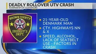 UTV rollover crash in Brown County leads to Demark man's death