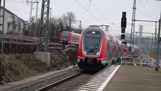 Eisenbahnverkehr in Frankfurt Niederrad Mit Br 429 412 146 430 406 407 408 423 446 411 415 403 622