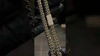How I made MY first Cuban link! #jewelry #cubanlink #gold #diamonds