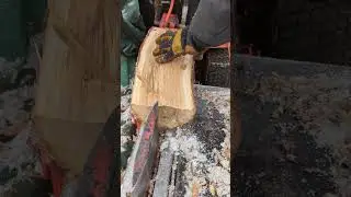 Oddly Satisfying Sound of Log Splitting #shorts