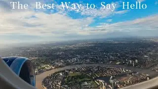 London from Above: Aesthetic Airplane Window View of the Thames