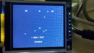 Asteroids arcade PCB emulation on stm32h7 + 1.8&rdquo; SPI display