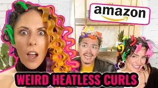 Testing SUPER WEIRD Curlers From AMAZON