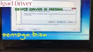 Cara mengatasi ''Load Driver, device driver is missing'' ketika install ulang windows 7