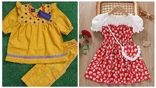 Latest elegant baby girl's dresses designing ideas #fashion #babygirlsfrocks