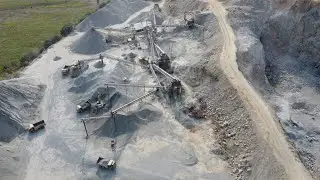 Stone quarry daily operation at Kp. Speu #umgcambodia #quarry #stonequarry #earthmovingequipment
