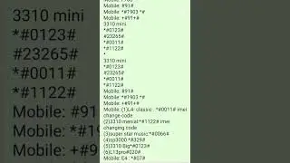 All Mobile Imei Cods #mobile #shortvideo #shorts