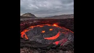 Lava fall of Erta Ale, Afar, Ethiopia