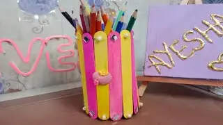 DIY Pencil Holder 😱😍| Easy & Colorful Craft ✏️#pencilHolder#BestOutOfWaste#ArtAndCraft#HandmadeCraft