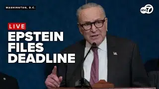 🔴LIVE: Senate leader Chuck Schumer holds presser ahead of Epstein files release