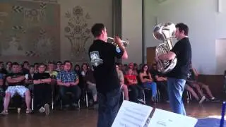 Harmen and Les having fun in NJBB Tutor's Concert 2013!!