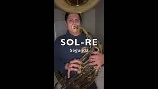 Tutorial de Tuba | Tono de DO | Tiempo de 3/4 | Primera a Segunda y Segunda a Primera