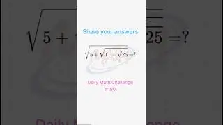 Daily Math Challenge 180 -Square roots #maths #math #mathematics #mathchallenge #algebratips