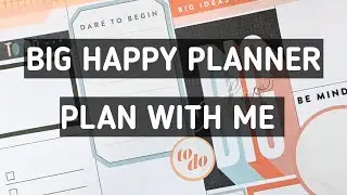 Plan with Me in my Big Happy Planner / Week of 17 -23 January 2022 / Stickers - Color Story