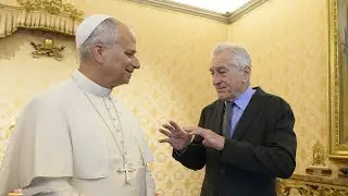 Robert De Niro meets Pope Leo after receiving Rome&rsquo;s highest honour