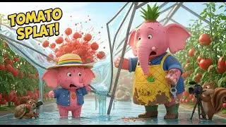 Real Farm Elephant 🚜🍅 TOMATO GREENHOUSE COLLAPSE! Sweetie Over-Waters &ndash; Splat!