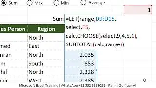 Dynamic Aggregation using LET Function in Microsoft Excel (Dynamic Array Formula)