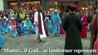 Jesus Parable of the wicked tenants in the Vineyard, subtitles HD
