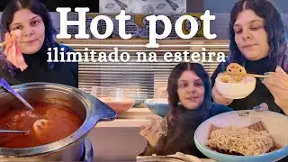 Comendo hot pot ilimitado em Chinatown | Shabu Plus Rotary Hot Pot