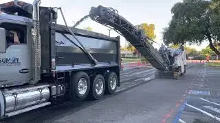 Grinding out the drive isle of PNC bank in Lodi Ca! #grinding #paving #asphalt #summitpaving