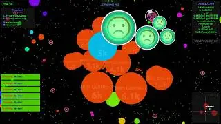 Agar.io/Ogario #TeamPlay♩☹️TheStrongestTeam Random Server TakeOver#10