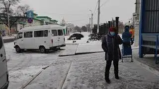 Walking in Tiraspol (Winter)