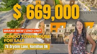 78 Dryden Lane | Brand-new Condo Townhouse For Sale in Hamilton #realestate #justlisted