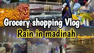 Heavy Rain in madinah makkah!grocery shopping vlog |SO Many Brand Costco ShopWith Me November 2025