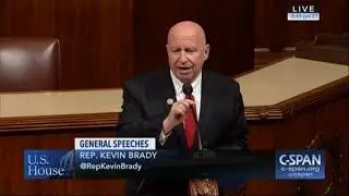 Chairman Kevin Brady Delivers a Special Order Regarding the TCJA