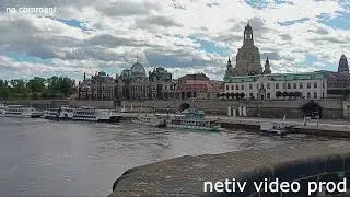 View from Augustus Bridge in Dresden, Germany :: After Carola Bridge Collapse