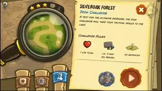 Kingdom Rush - Silveroak Forest (Level 5) Iron Challenge Hard/Veteran Difficulty Walkthrough