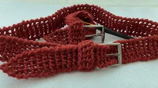 JÜT İP İLE ÖRGÜ #KEMER #ÇANTA #ÇANTASAPI YAPIMI/KNITTING WITH JUTE YARN #BELT #BAG #BAGHANDLE MAKING