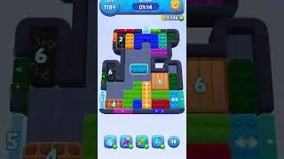 Color Block Jam Level 1189 walk through solution  #colorblockjam #gaming #level1189 #1189