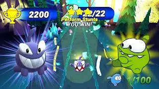 OmNom run | Omnom Run Crazy Games | Super OMNOM REACHTOP 1 and Unlock BOO run mission 63 - 64